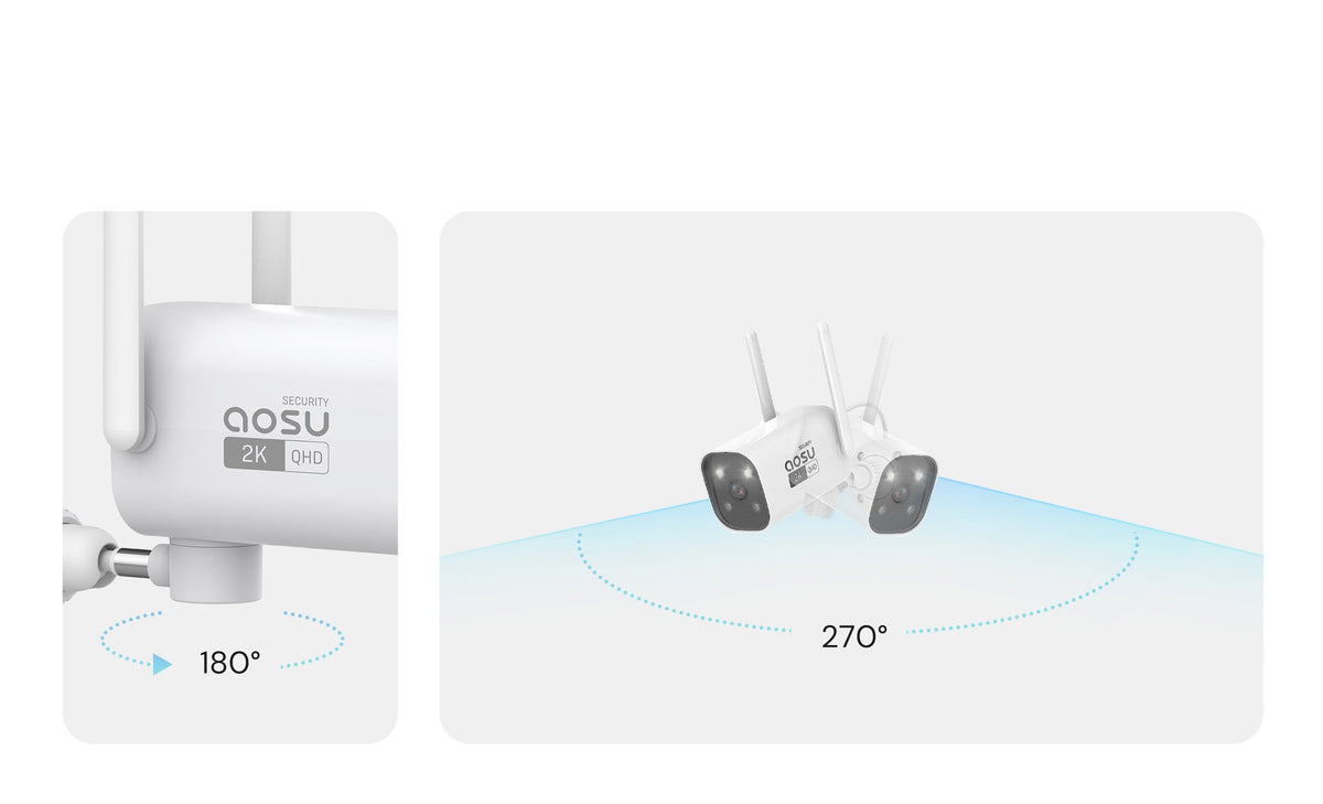 aosu security camera features 2K QHD