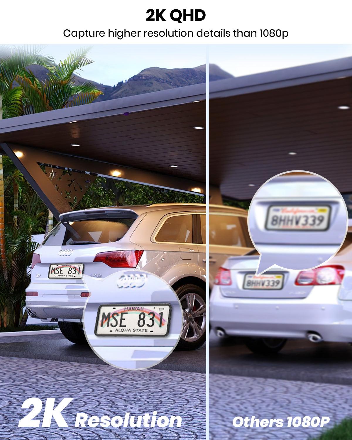 2K QHD - Capture higher resolution details than 1080p